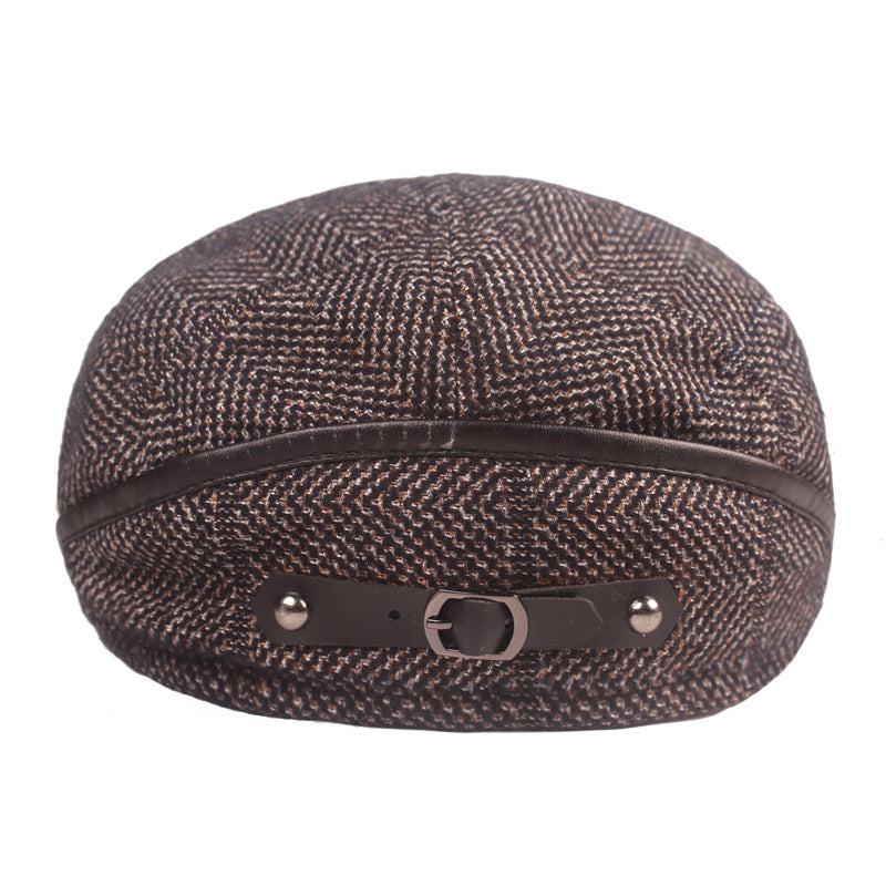 Autumn And Winter Middle-aged And Elderly Thickened Earflaps Hat