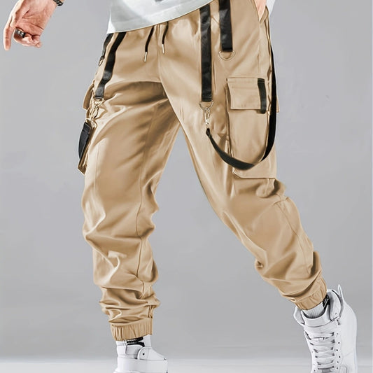 Ribbon Overalls Drawstring Sports Trousers