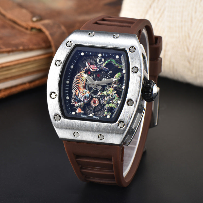 Dragon Tiger Competition Totem Pointer Quartz Watch