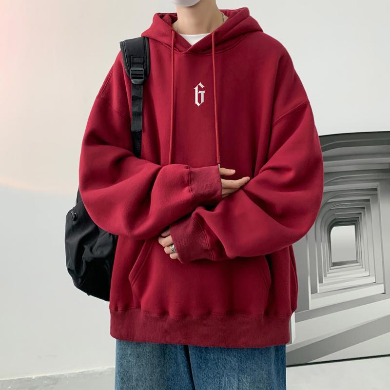 American-style Heavy Hooded Sweater For Boys